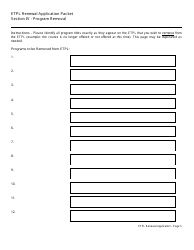 Eligible Training Provider List Renewal Application Packet - New Jersey, Page 6