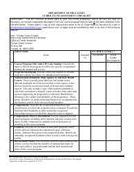 Curriculum Assessment Checklist - New Jersey