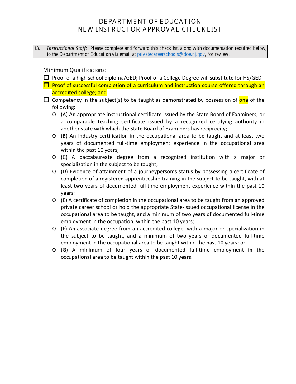 Literacy Curriculum Approval Checklist - New Jersey, Page 2