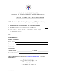 Document preview: Checklist for New School Director or Co-director - New Jersey
