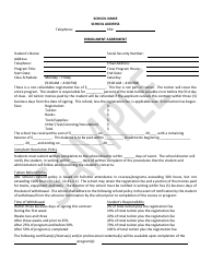 Enrollment Agreement - Sample - New Jersey