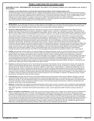 DA Form 5575 Outgoing Loan Agreement (Federal/Non-federal), Page 2