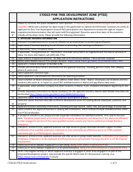 Instructions for Business Certification Application - Pine Tree Development Zone (Ptdz) Program - Maine