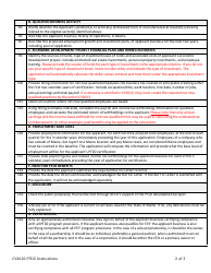 Instructions for Business Certification Application - Pine Tree Development Zone (Ptdz) Program - Maine, Page 2