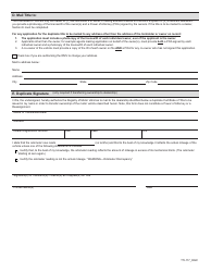 Form TTL117 Duplicate Title Application - Massachusetts, Page 2