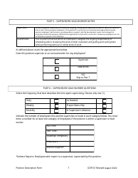 Form DOP-D1 Position Description Form - West Virginia, Page 7