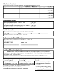 Domestic Violence Civil Protection Order (Dvcpo) Intake Form With Kids Packet - Cuyahoga County, Ohio, Page 2