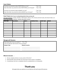 Domestic Violence Civil Protection Order (Dvcpo) Intake Form - Dating Violence - Cuyahoga County, Ohio, Page 3