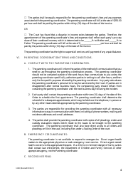 Form H603 Order Appointing Parenting Coordinator - Cuyahoga County, Ohio, Page 4