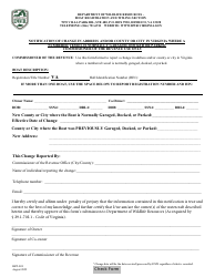Document preview: Form BRT-024 Notification of Change in Address and/or County or City in Virginia Where a Numbered Vessel Is Normally Garaged, Docked or Parked - Commissioner of the Revenue Use Only - Virginia