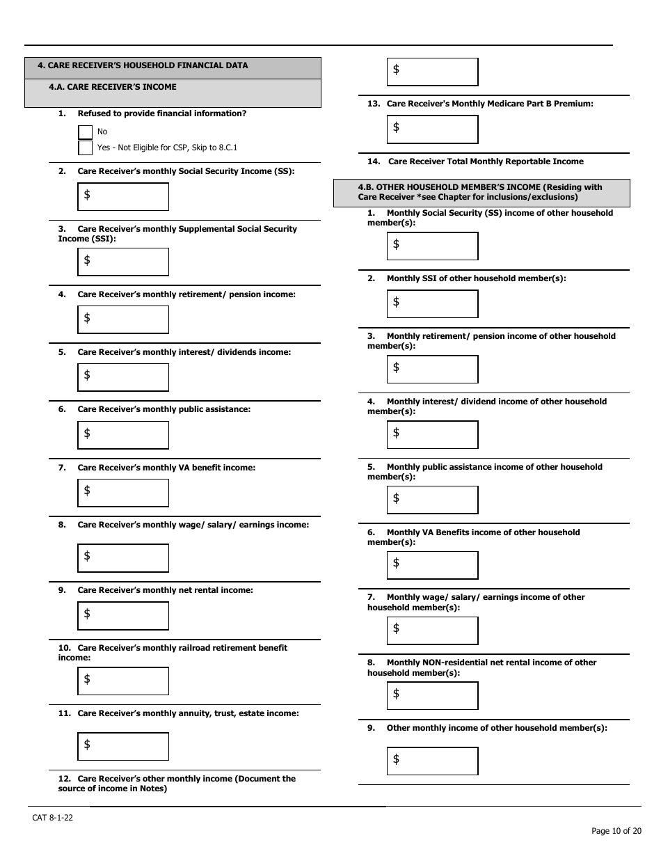 Caregiver Assessment Tool (Cat) - Pennsylvania, Page 10