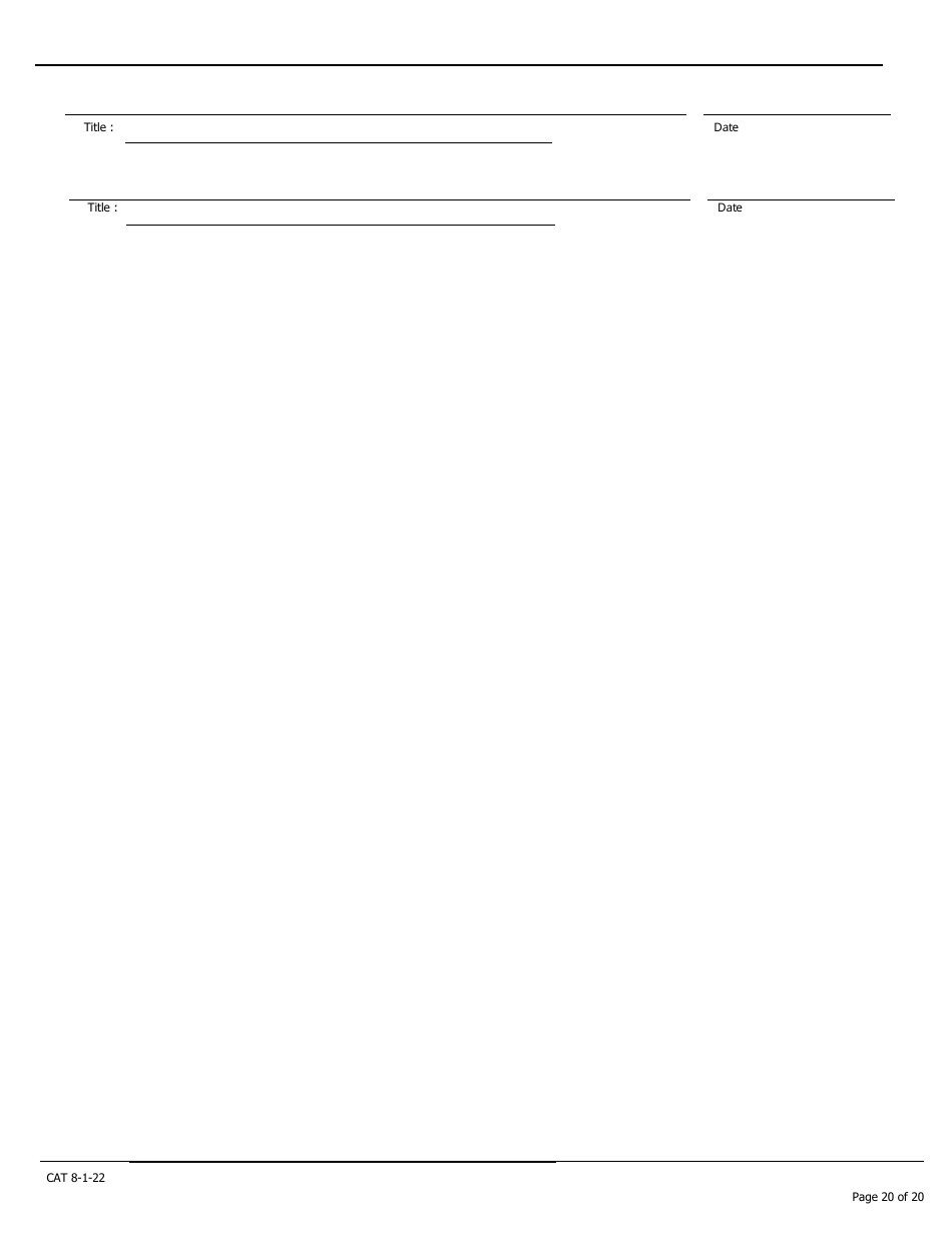 Caregiver Assessment Tool (Cat) - Pennsylvania, Page 20