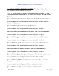 Instructions for Caregiver Assessment Tool (CAT) Form - Pennsylvania, Page 15