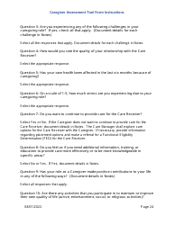 Instructions for Caregiver Assessment Tool (CAT) Form - Pennsylvania, Page 24