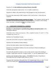 Instructions for Caregiver Assessment Tool (CAT) Form - Pennsylvania, Page 5