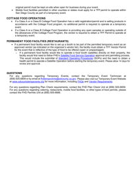 Form DEH:FH-632 Temporary Event Vendor Permit Application - County of San Diego, California, Page 2