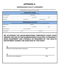 Form DEH:FH-632 Temporary Event Vendor Permit Application - County of San Diego, California, Page 7