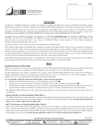 Form F624 Application for Disability Retirement - Tier 6 63/10 and Special Plan Members - New York City, Page 5