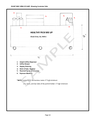 Unpackaged Food Preparation Cart Plan Submittal Package - County of San Diego, California, Page 14
