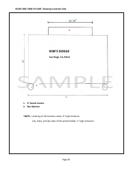 Unpackaged Food Preparation Cart Plan Submittal Package - County of San Diego, California, Page 20