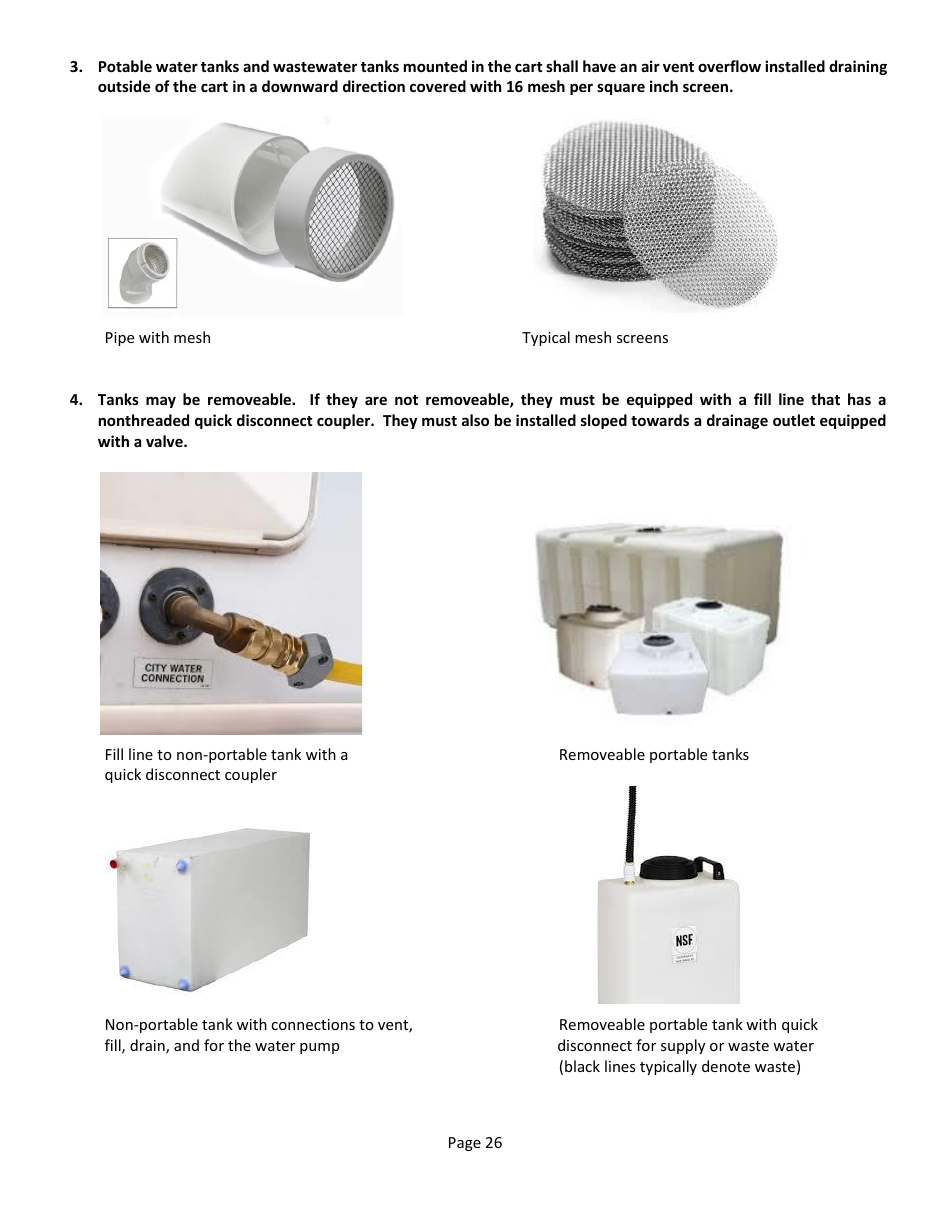 Unpackaged Food Preparation Cart Plan Submittal Package - County of San Diego, California, Page 26