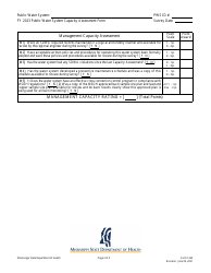 Form 1263 Public Water System Capacity Assessment Form for Non-transient Non-community Systems - Mississippi, Page 2