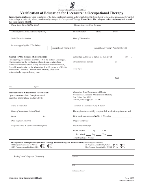 Form 1332  Printable Pdf