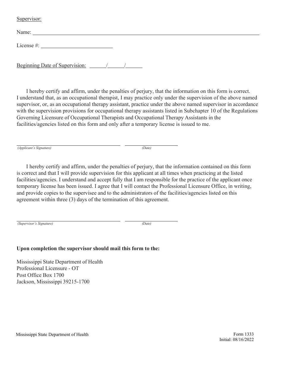 Form 1333 - Fill Out, Sign Online and Download Fillable PDF ...