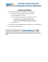 Criminal Justice Executive Development Course Application Commitment Form - Kentucky, Page 2