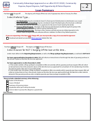 Guaranty Purchase Package Tabs - Community Advantage (Approved on or After 05/31/2022), Community Express, Express, Export Express, Gulf Opportunity, &amp; Patriot Express, Page 4