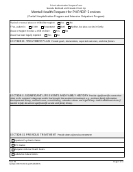 Form FA-11B Mental Health Request for Php/Iop Services (Partial Hospitalization Program and Intensive Outpatient Program) - Nevada, Page 3