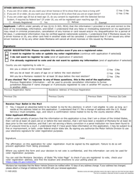 Form 11-1400 Application for Class D Driver License or Identification Card (All Applicants) - Montana, Page 2