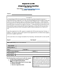 Document preview: Request for an Ori (Originating Agency Identifier) - Arkansas