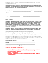 Verification of Collaborative Agreement - Oregon, Page 6