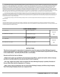 Form SF-274 Reinsurance Agreement for a Bonds Statute Payment Bond, Page 2