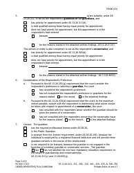 Form PG-400 Order Appointing Full Guardian With Powers of Conservator - Alaska, Page 3