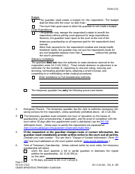 Form PG-410 Order Appointing Temporary Guardian Under as 13.26.301 - Alaska, Page 3