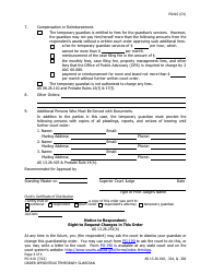 Form PG-410 Order Appointing Temporary Guardian Under as 13.26.301 - Alaska, Page 4