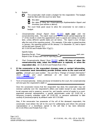 Form PG-415 Order Appointing Conservator - Alaska, Page 4
