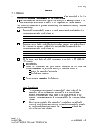 Form PG-425 Order Appointing Temporary Conservator Under as 13.26.445 - Alaska, Page 3