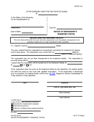 Document preview: Form MC-670 Notice of Respondent's Transport Status - Alaska