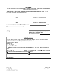 Form P-405 Adoption Petition - Alaska, Page 5