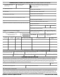 Document preview: GSA Form 2957PD Reimbursable Work Authorization (Real Property Utilization and Disposal)