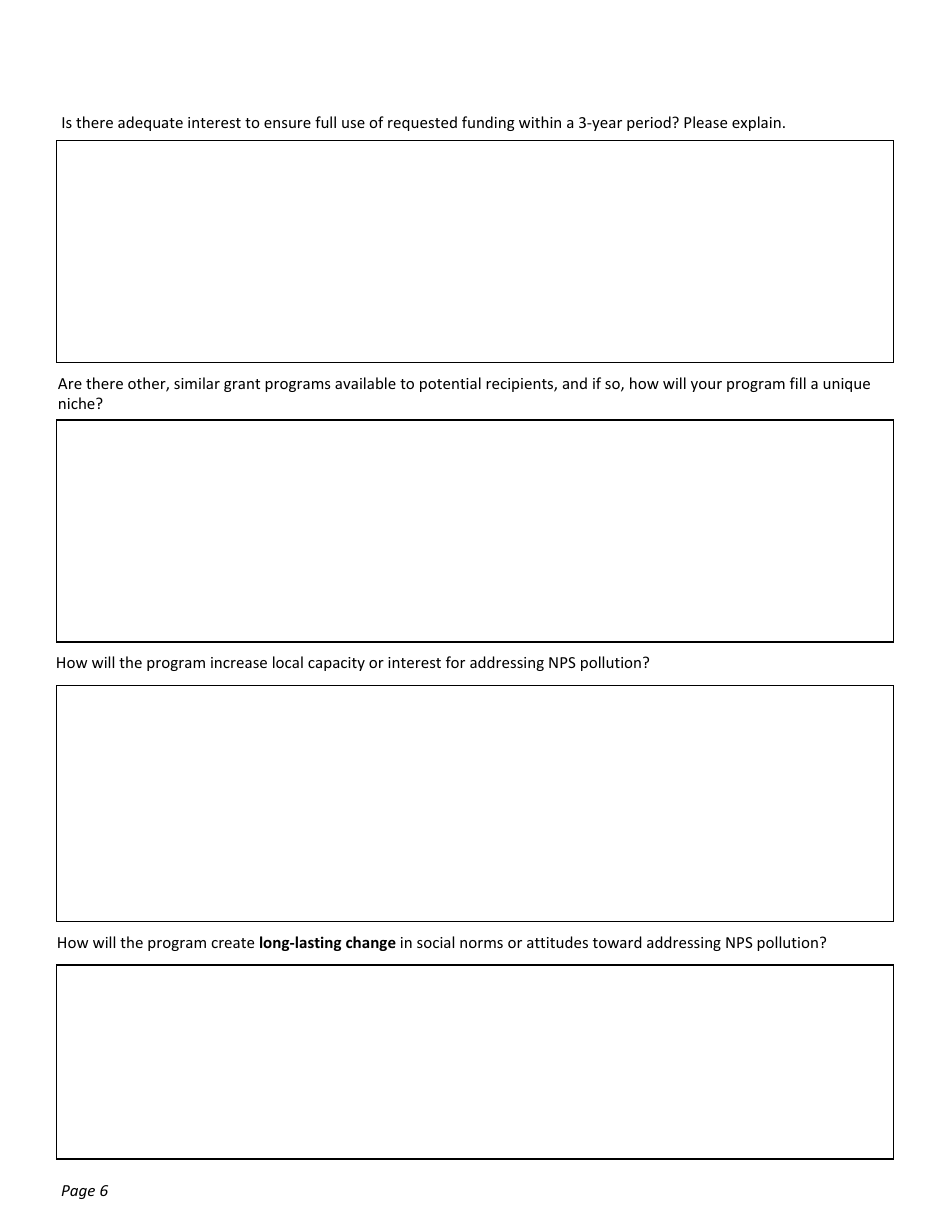 319 Application Form - Mini-Grant Programs - Montana, Page 6