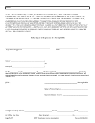 Application to Reactivate License - South Dakota, Page 5