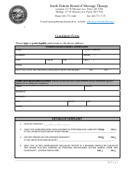 Complaint Form - South Dakota