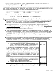 Application for Reciprocal Licensure - Board of Nursing Facility Administrators - South Dakota, Page 2