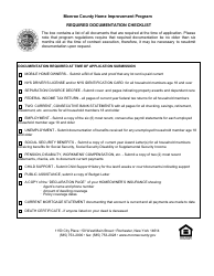 Application Form - Home Improvement Program - Monroe County, New York, Page 2