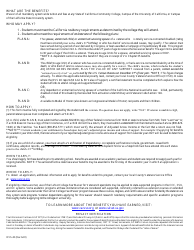 Form DVS-40 Application - College Fee Waiver Program for Veteran Dependents - California, Page 2