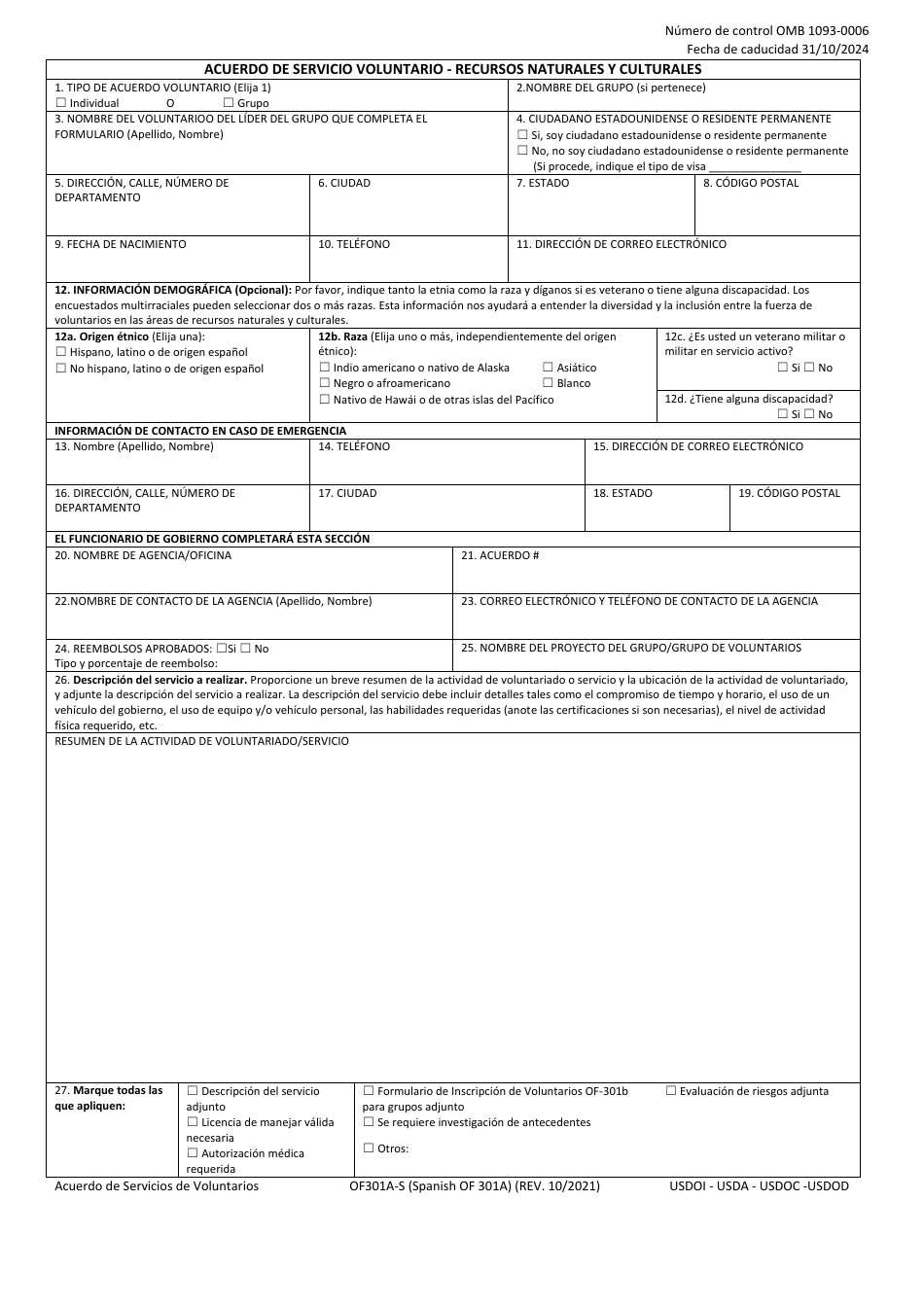 Form OF-301A-S - Fill Out, Sign Online and Download Fillable PDF ...